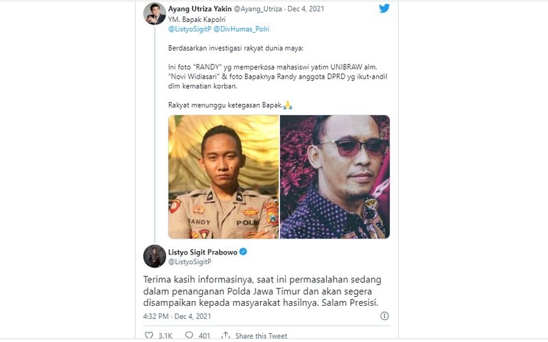 Polisi Pacar Mahasiswi yang Bunuh Diri Diperiksa