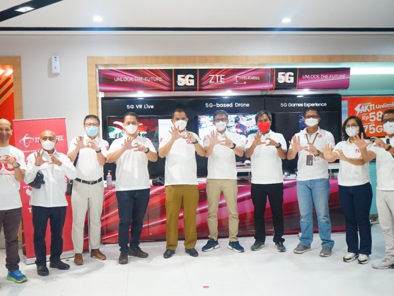 ZTE dan Telkomsel Hadirkan Skenario Penggunaan 5G di Acara Peluncuran Telkomsel 5G