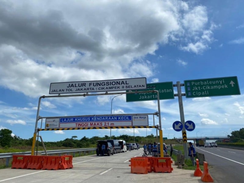 Begini Kondisi Tol Japek II Selatan Jelang Dibuka saat Lebaran 2023