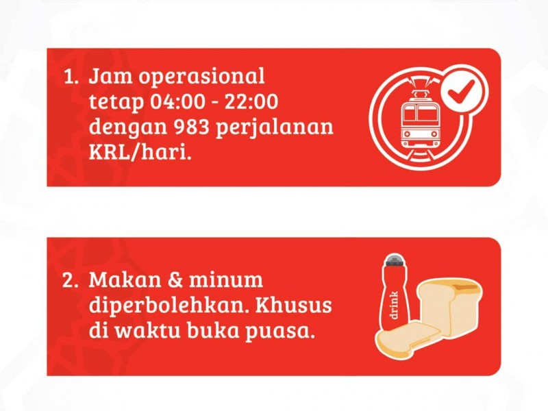 Selama Bulan Puasa Bisa Makan dan Minum di Kereta