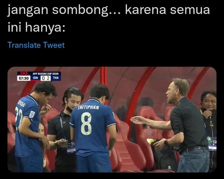 Sederet Meme Lucu Laga Final Indonesia vs Thailand di Piala AFF 2020