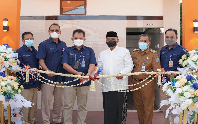 PT Pupuk Kalimantan Timur (Pupuk Kaltim/PKT) meresmikan tempat wudhu Masjid Al-Jabal Perumahan Bukit Sekatup Damai (BSD), Kelurahan Gunung Elai, Bontang Utara./JIBI-Istimewa