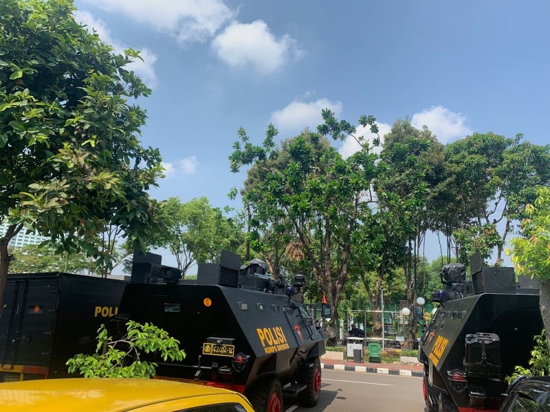 Demo BEM SI, Pengamanan di Gedung DPR Diperketat