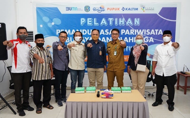 PT Pupuk Kalimantan Timur (PKT) menggelar Pelatihan Pemandu Dasar Pariwisata Budaya dan Olahraga, bagi anggota Forum Komunikasi Pengembangan Pariwisata (FKPP) Kelurahan Guntung Bontang Utara, selaku pengelola program Guntung Eco Culture Sport Tourism (GECST)./JIBI-Istimewa