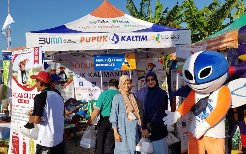 PT Pupuk Kalimantan Timur (PKT) meriahkan pameran produk unggulan di bidang pertanian pada peringatan Hari Krida Pertanian Ke-50 Kabupaten Ponorogo sebagai langkah aktif perusahaan mengedukasi petani agar mampu meningkatkan produktivitas hasil pertanian./JIBI-Istimewa