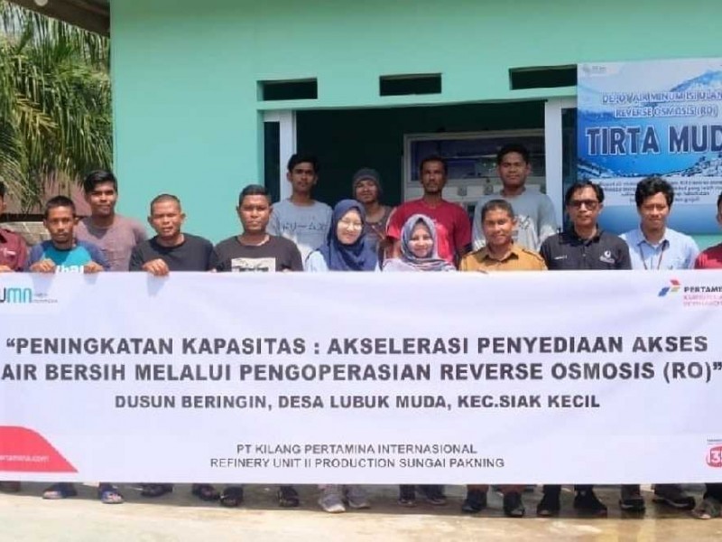 Berkat Pertamina, Warga Lubuk Muda Dapat Air Bersih Lebih Mudah Sampai ke Rumah