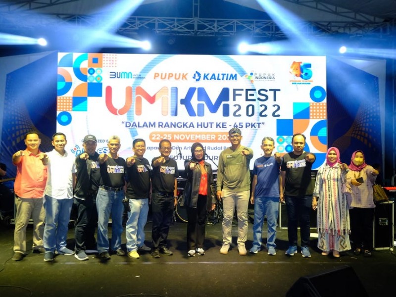 PT Pupuk Kalimantan Timur (Pupuk Kaltim) menggelar Festival UMKM 2022 di Lapangan Den Arhanud 002 Bontang selama empat hari, pada 22-25 November 2022. /JIBI-Istimewa