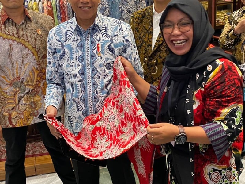 Batik Nasabah PNM Dilirik Jokowi Saat Gelar Batik Nusantara 2023