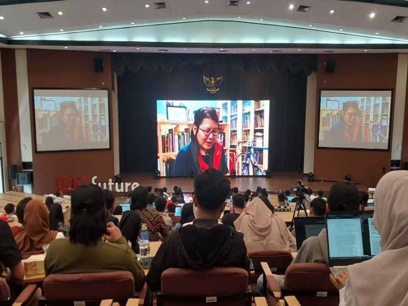 Suasana Indonesia Future Studium Generale di Auditorium FEB UGM pada Jumat (17/11/2033). Harian Jogja - Catur Dwi Janati