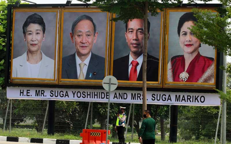 Foto-Foto Pertemuan Presiden Joko Widodo Dengan Perdana Menteri Jepang Yoshihide Suga