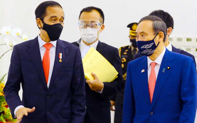 Foto-Foto Pertemuan Presiden Joko Widodo Dengan Perdana Menteri Jepang Yoshihide Suga