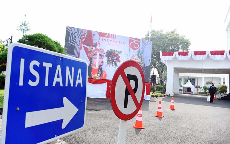 Foto-Foto Kesunyian di Istana Saat Perayaan HUT Ke-75  Kemerdekaan RI