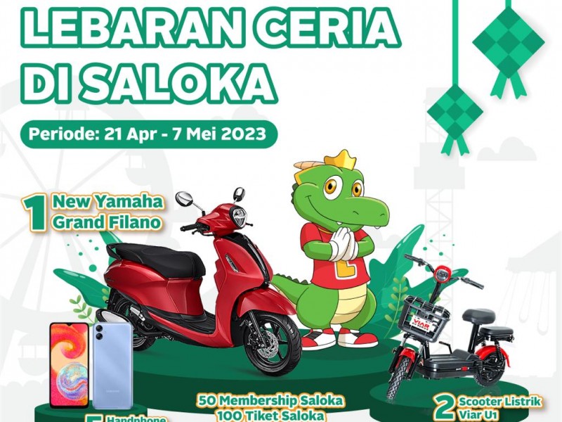 Lebaran 1444H, Saloka Theme Park Siapkan Hadiah Motor Untuk Pengunjungnya