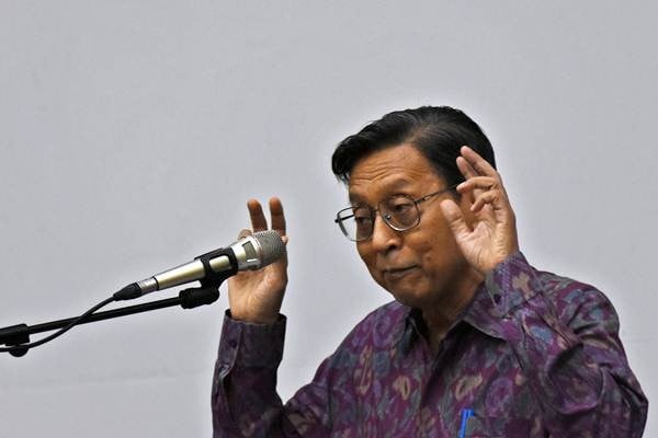 Wakil Presiden periode 2009-2014 Boediono. - ANTARA/Indrianto Eko Suwarso