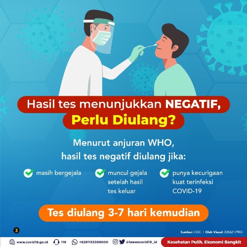 Saat Tepat Tes Swab, Kapan Harus Diulang Jika Hasilnya Negatif?