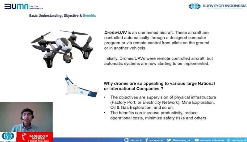 Hannover Messe 2021, Surveyor Indonesia Perkenalkan Enhanced Aerial Service 