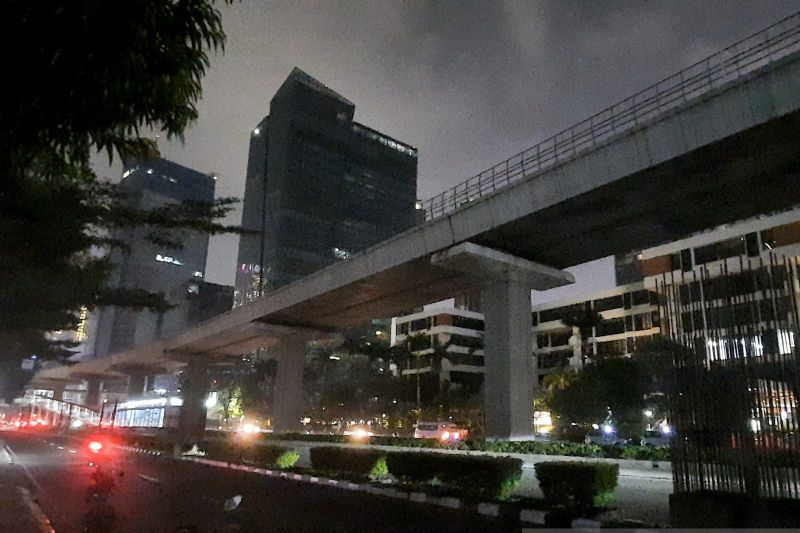 Begini Situasi Saat Earth Hour di Jakarta,  Sejumlah Jalan Terlihat Gelap