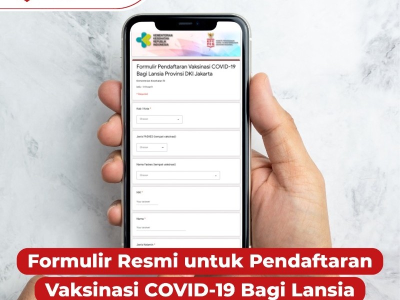 Formulir dan Link Lengkap Pendaftaran Vaksin Covid-19 untuk Lansia