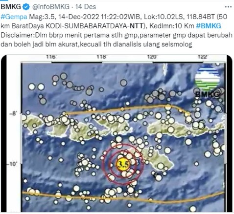 update gempa hari ini