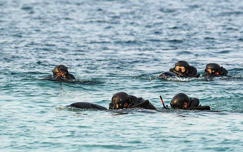 Melihat Dari Dekat Aksi Pasukan Katak saat Perang Laut