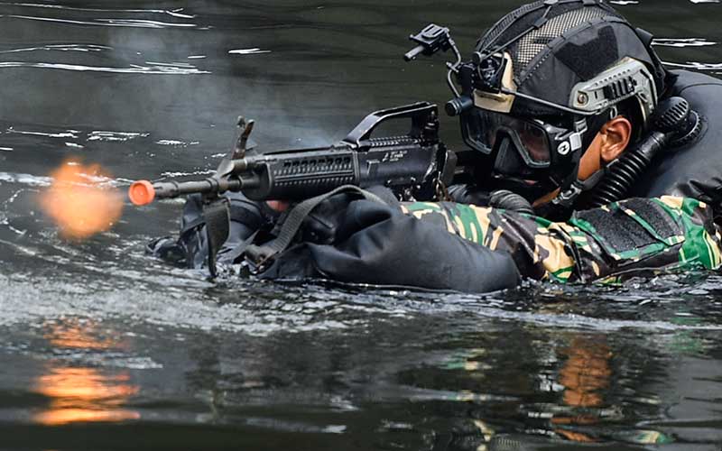 Melihat Dari Dekat Aksi Pasukan Katak saat Perang Laut