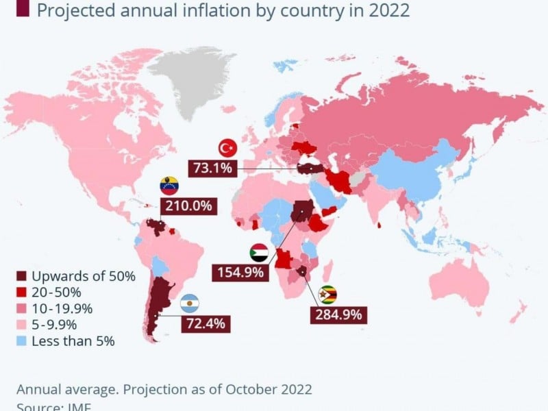 5 Negara dengan Inflasi Tertinggi di Dunia Versi IMF, Indonesia Masuk?