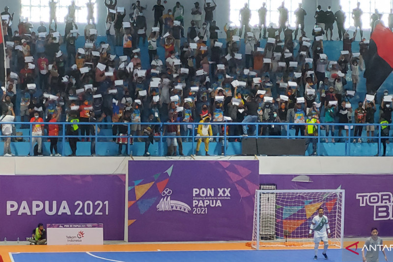 hasil futsal pon papua