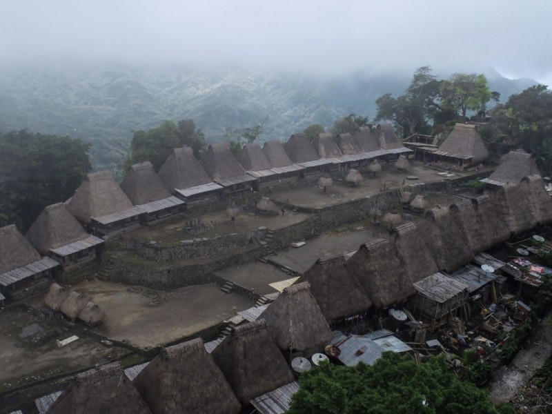 Foto udara  suasana Kampung Bena, Bajawa, Ngada, Nusa Tenggara Timur, Selasa (1/11/2022). / JIBI/Bisnis - Fanny Kusumawardhani