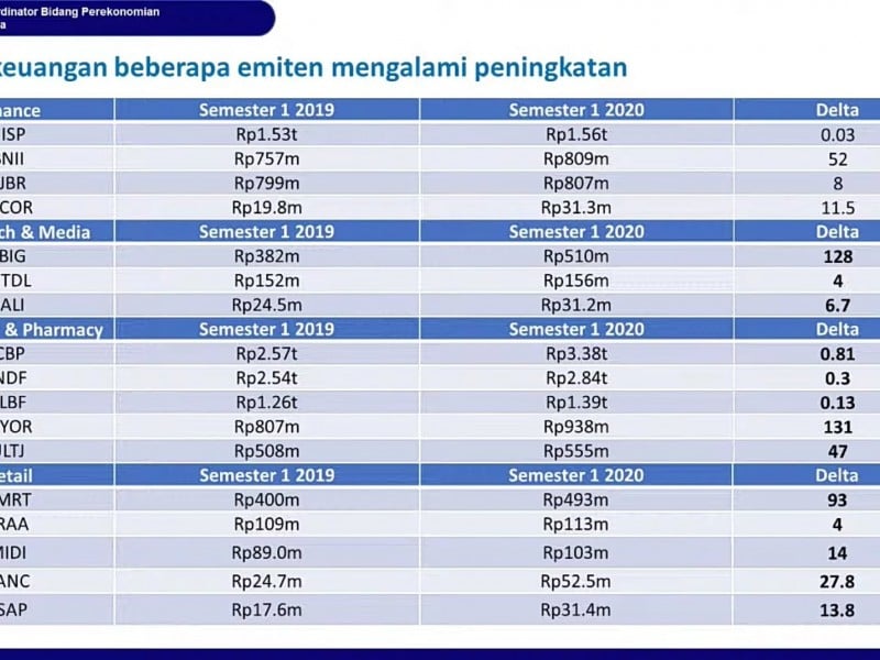 Menko Airlangga: Sejumlah Emiten di Pasar Modal Masih Bertumbuh