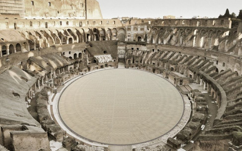 Pasang Lantai Baru Colosseum Ditargetkan Beres 2023