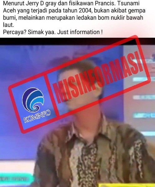 Cek Fakta : Tsunami Aceh 2004 Gara-gara Ledakan Nuklir