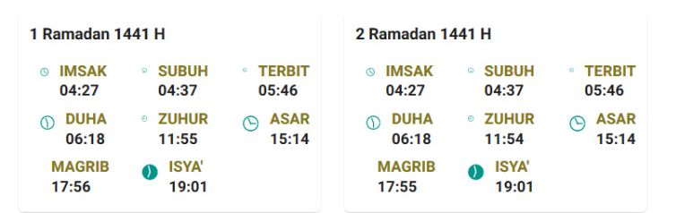 Jadwal imsak bogor