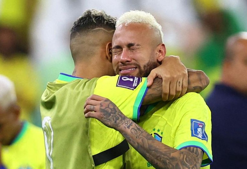 Deretan Foto Neymar Nangis saat Brasil Tersingkir dari Piala Dunia 2022