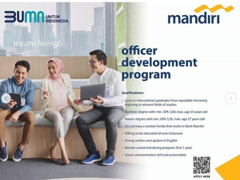 lowongan kerja bank mandiri 