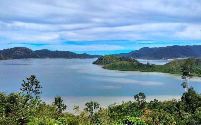 Pemandangan kawasan wisata Mandeh, Kabupaten Pesisir Selatan, Sumatra Barat/Bisnis-Muhammad Noli Hendra