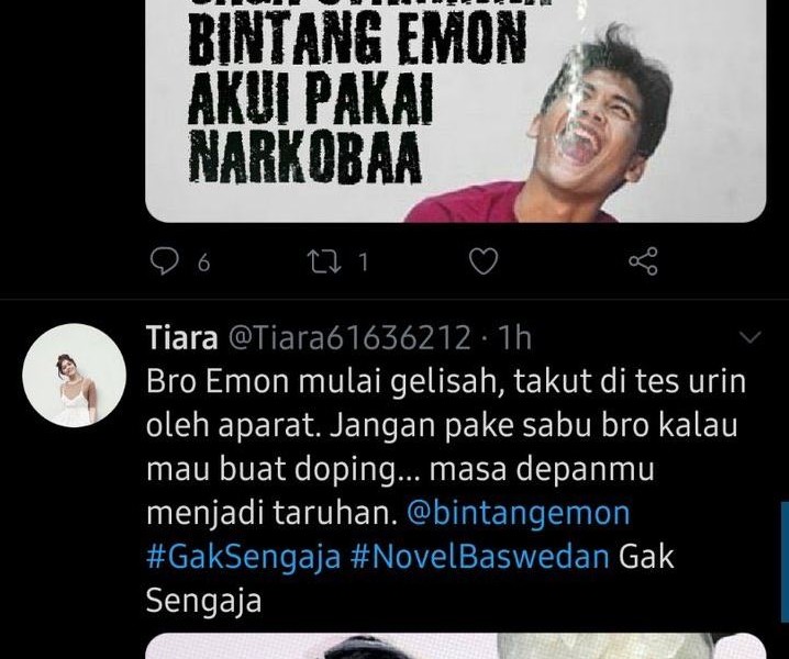 sindir jaksa novel baswedan bintang emon dituduh pakai sabu