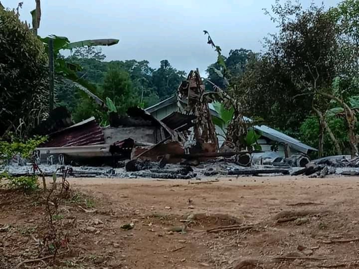 Pos pelayanan gereja bala keselamatan sigi palu sulawesi selatan dibakar