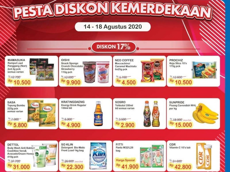 promo kemerdekaan indomaret, hut ri