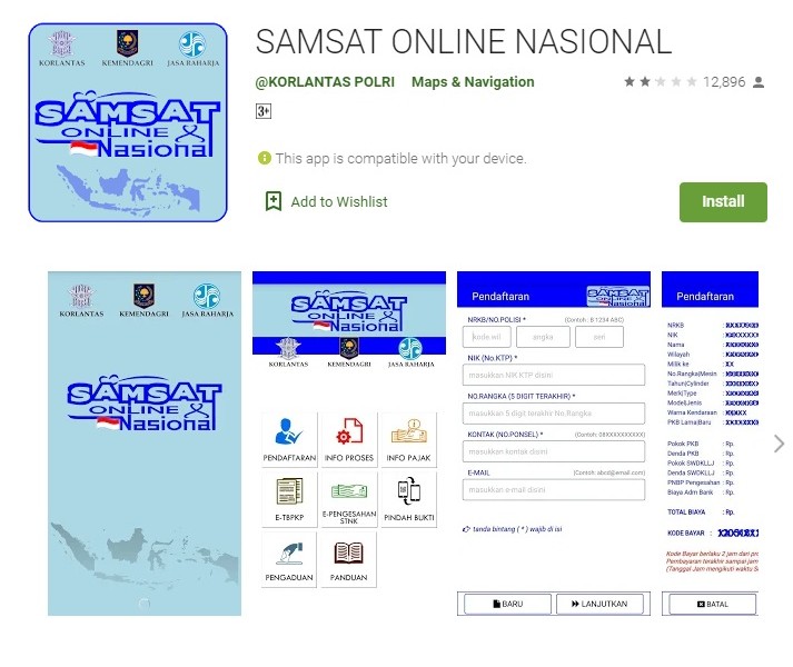 Cara Bayar Pajak Kendaraan dan STNK Lewat Aplikasi Samsat Online Nasional