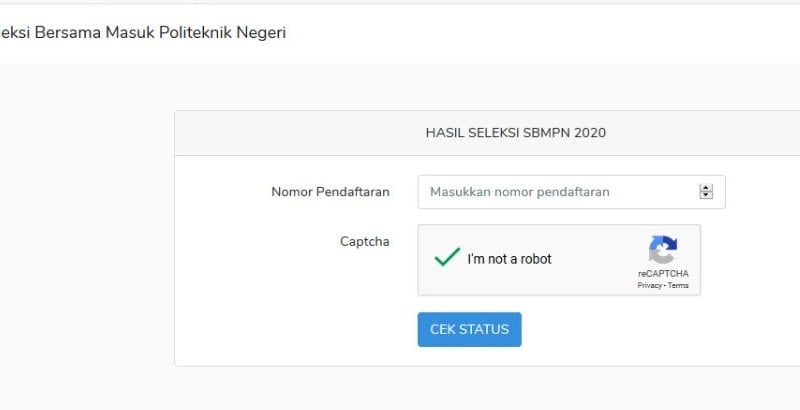 seleksi politeknik sbmptn