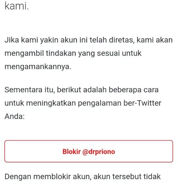 akun twitter Pandu Riono yang diretas hacker