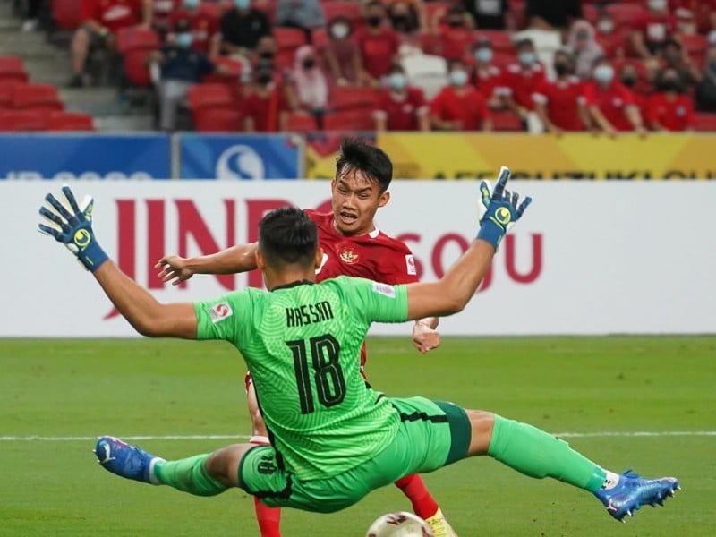 Foto-foto Aksi Timnas Indonesia vs Singapura dan Selebrasi Kemenangan 