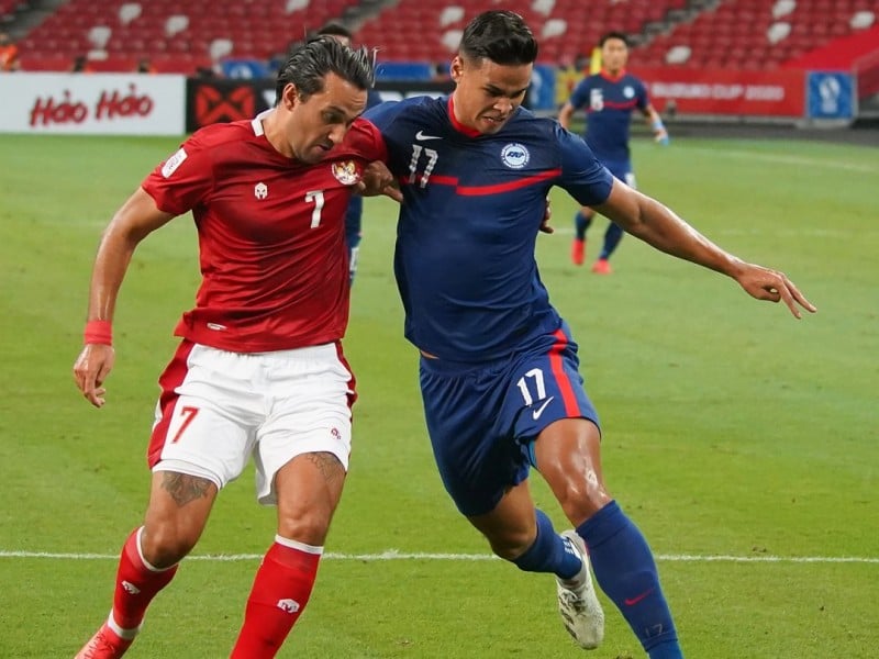 Foto-foto Aksi Timnas Indonesia vs Singapura dan Selebrasi Kemenangan 