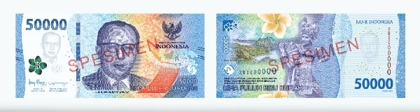 Ini Foto dan Ciri Khas 7 Uang Rupiah Baru Tahun Emisi 2022