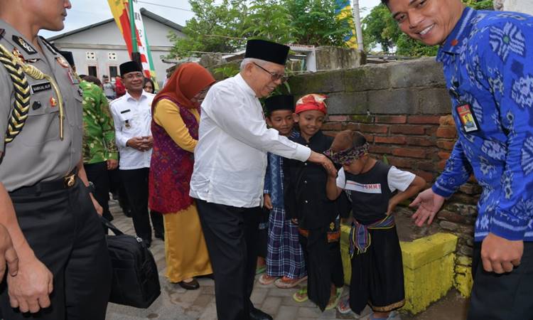 Wapres Ma’ruf Amin Tinjau Rekonstruksi Bangunan Pascagempa di Mataram