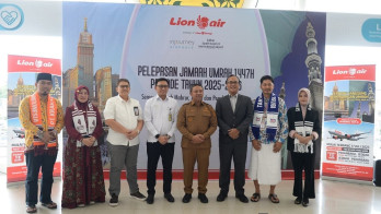 Gubri Wahid Resmikan Penerbangan Langsung Umrah Pekanbaru - Jeddah