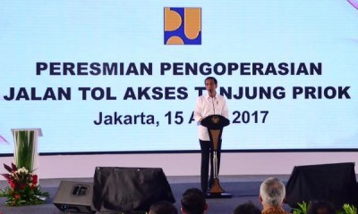 Jalan Tol Akses Pelabuhan Tanjung Priok Resmi Beroperasi