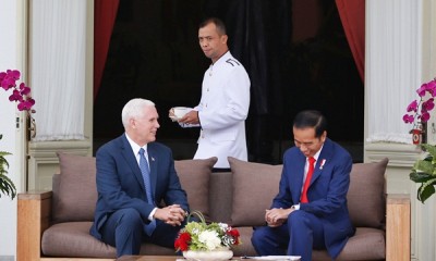 Presiden Jokowi Bertatap Muka Dengan Mike Pence
