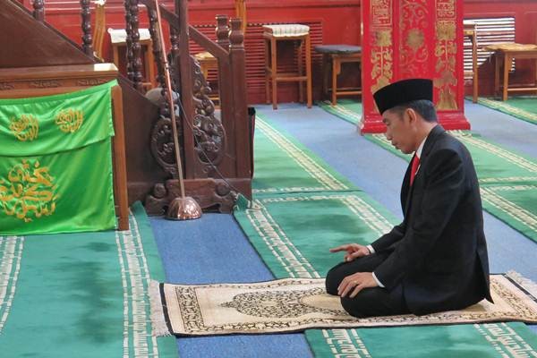 Presiden Jokowi Berdoa di Masjid Tertua di Beijing