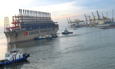 Kapal Pembangkit Listrik Turki Tiba di Medan